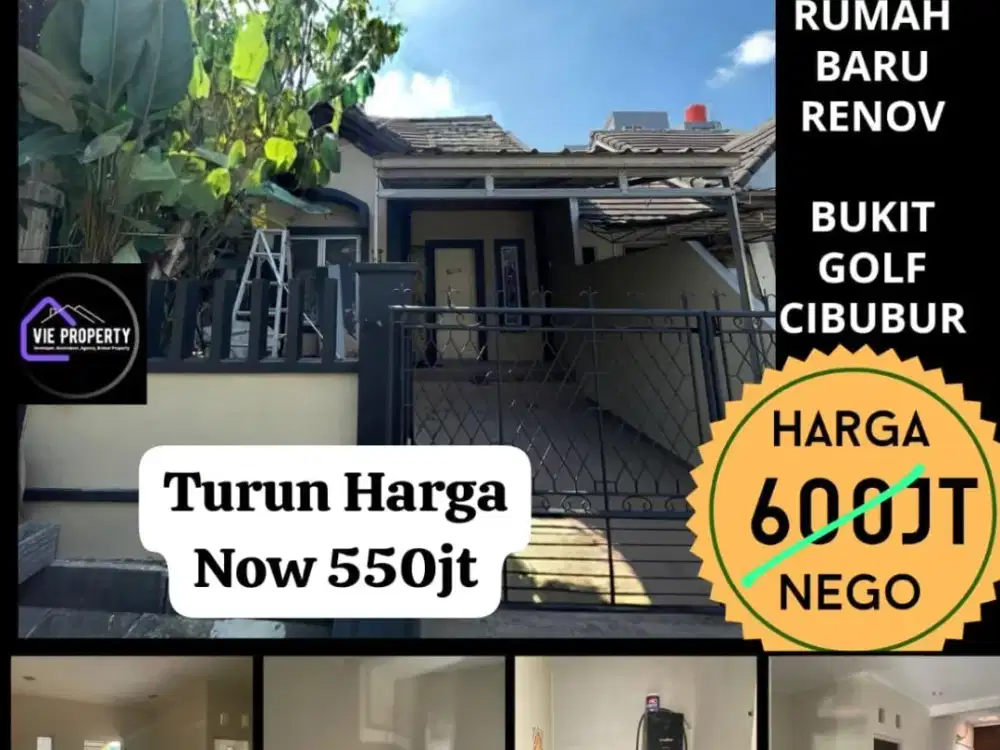 TURUN HARGA! DIJUAL RUMAH DI BUKIT GOLFX, RUMAH BARU RENOV