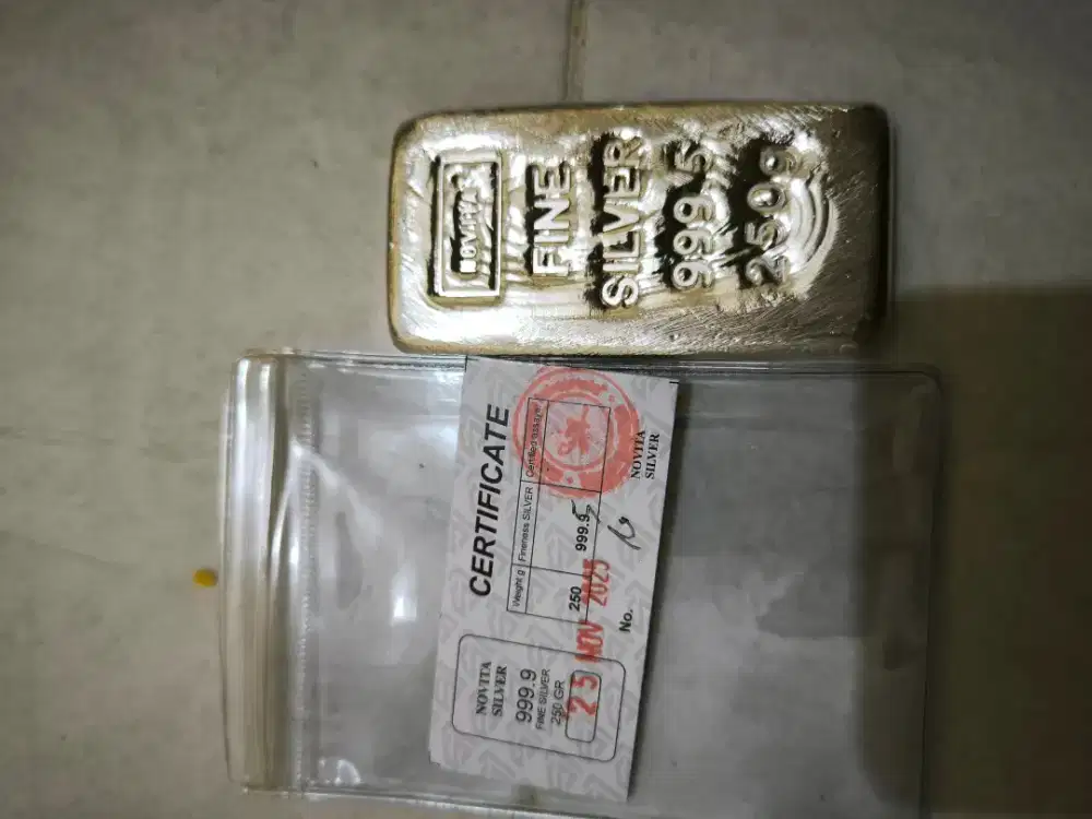 Jual perak butiran dan batangan