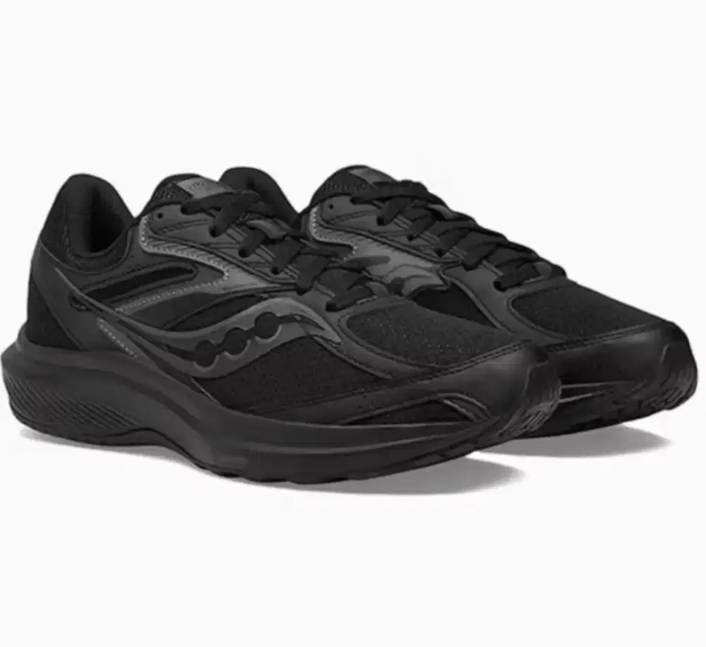 Sepatu Saucony Cohesion 17 full black no 46 untuk kaki 29-29,5cm