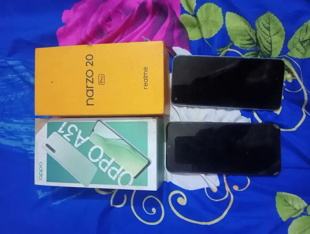 Oppo a31 dan Realme narzo 20pro buat kanibalan