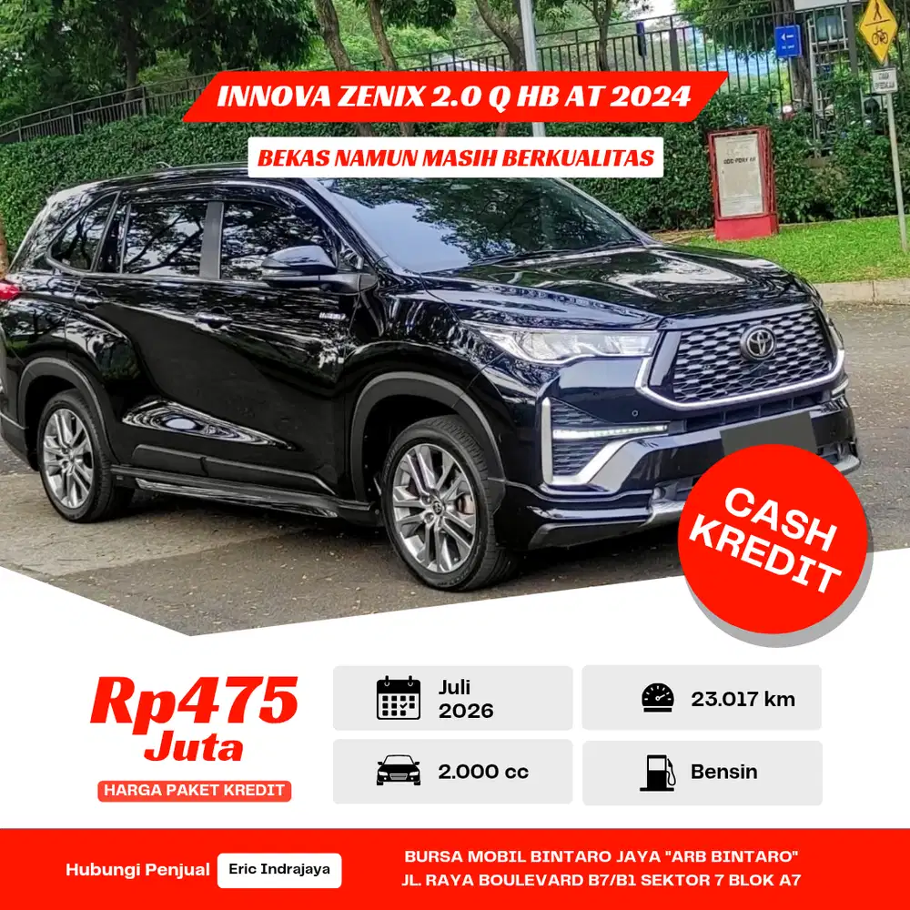 Toyota Innova Zenix 2.0 Q Hybrid Modellista AT 2024