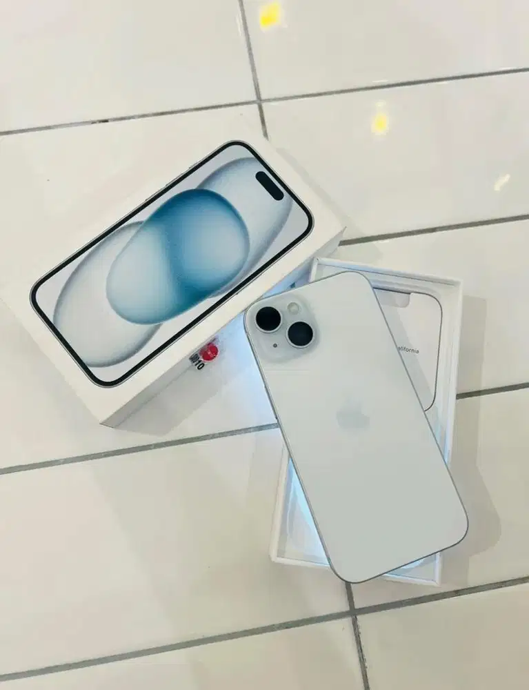 iphone 15 128gb blue new garansi resmi ibox 12 bulan