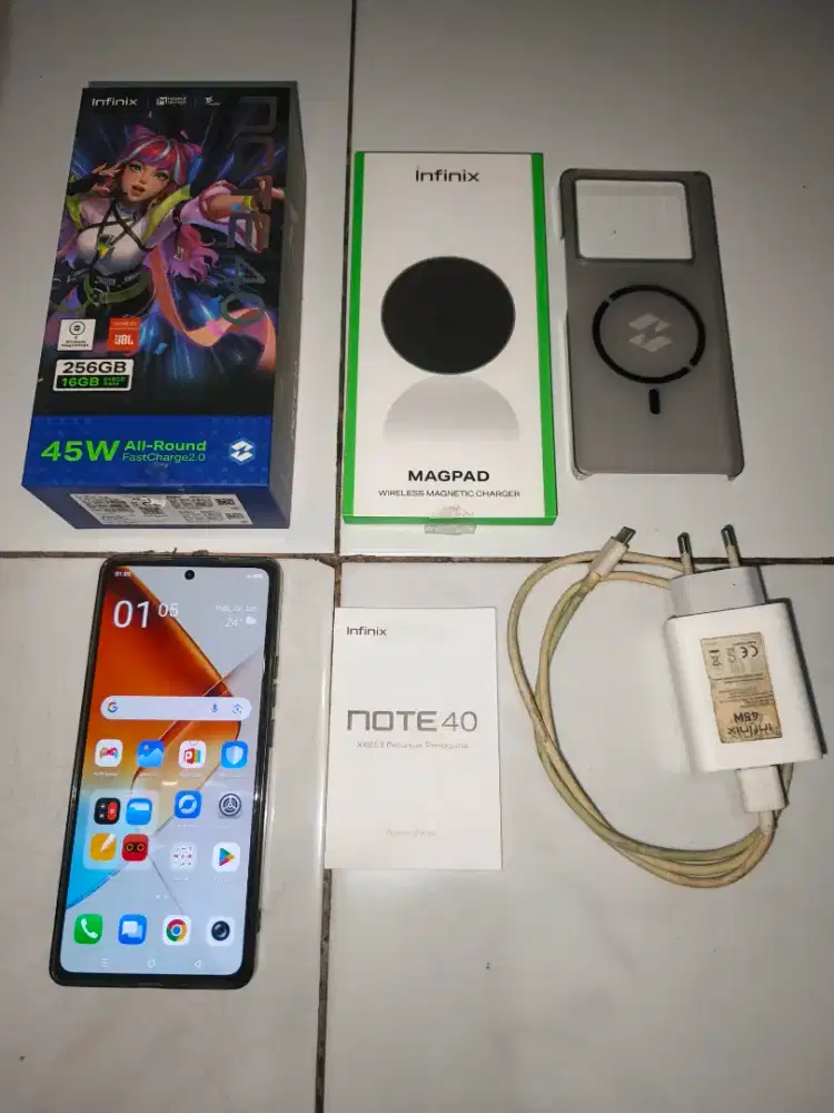 Infinix note 40 fulset full ori ada minus