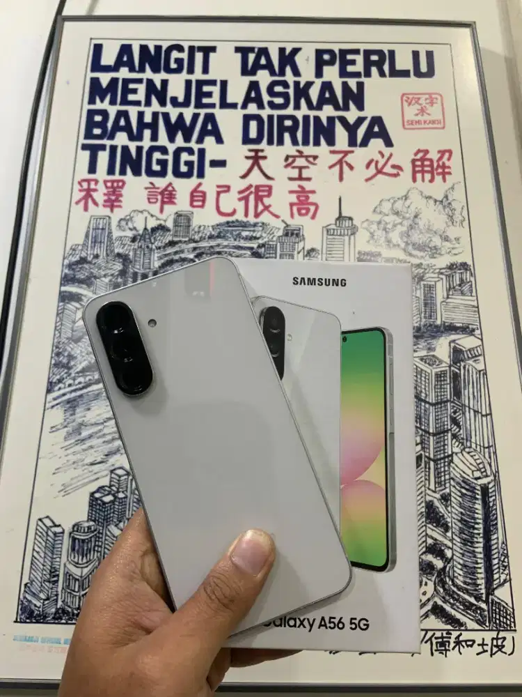 Samsung a56 8/256 likenew garansi 11bulan lagi