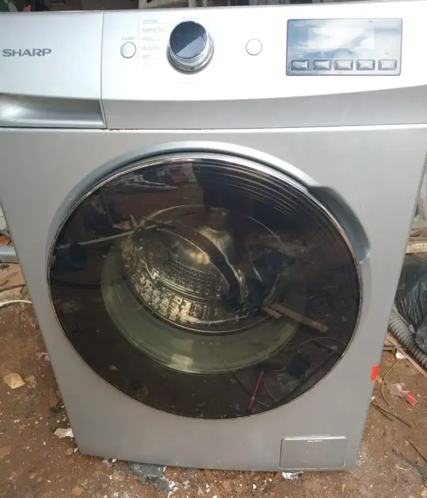 Sharp mesin cuci front loading model terbaru,wat rendah,ori normal