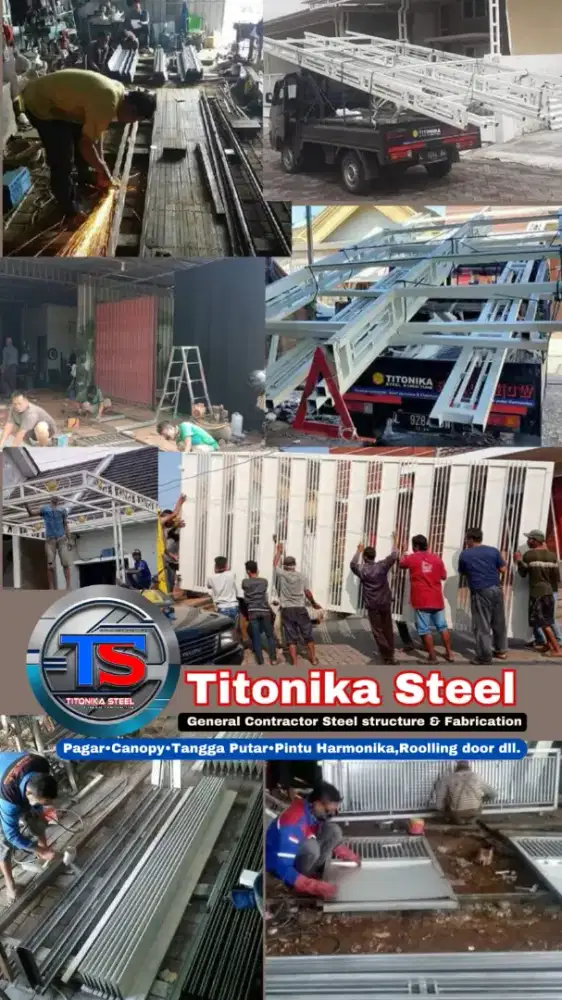 Pagar Kanopi  Pintu besi Titonika steel