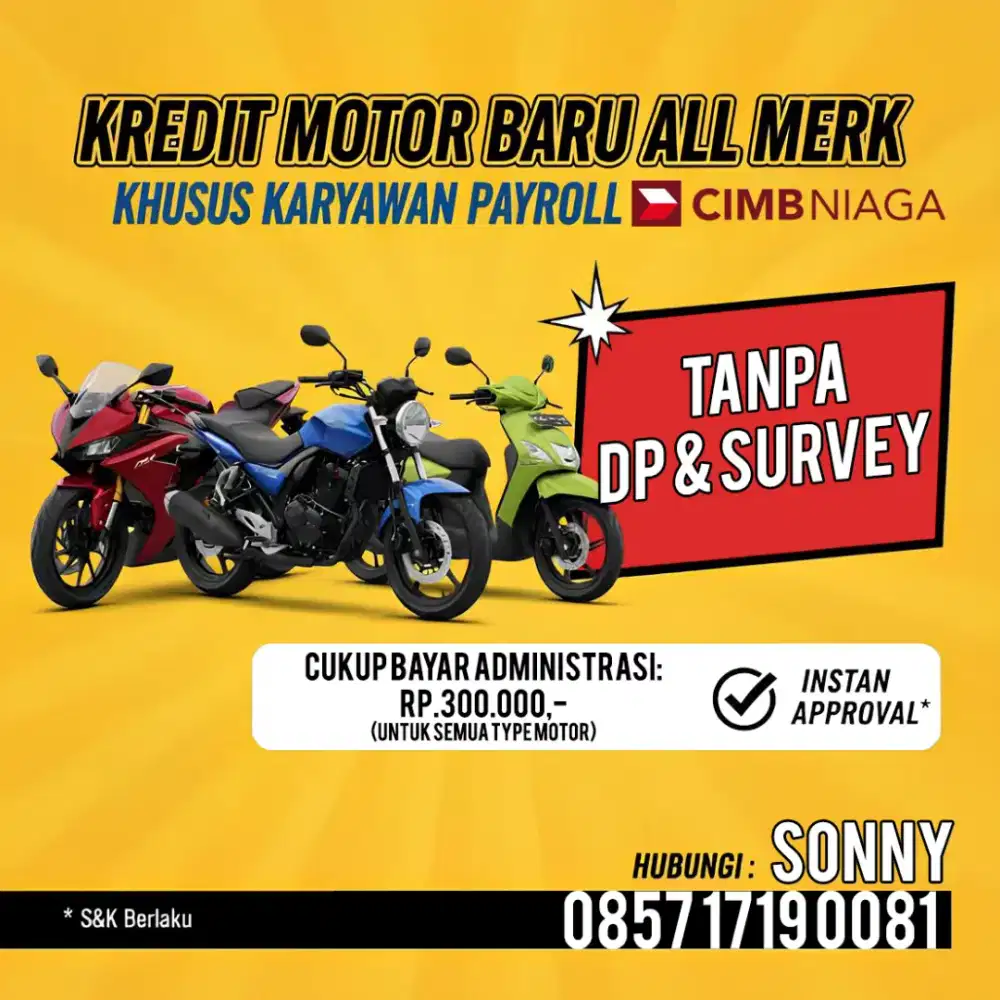 Kredit motor tanpa DP