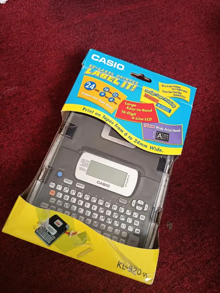 Casio KL 820w Label printer Baru
