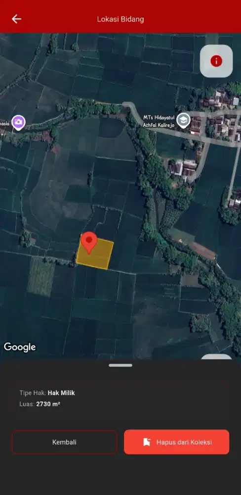 DIJUAL TANAH PERTANIAN.