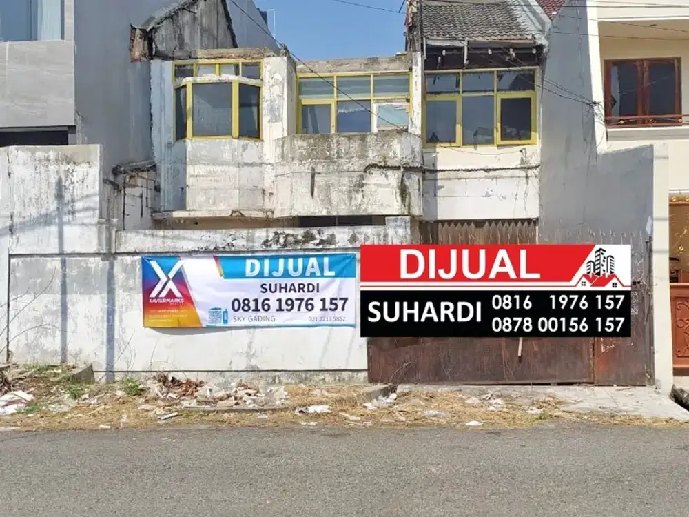 Rumah hitungtanah dijual di Agung Permai Sunter Agung Podomoro Jakarta