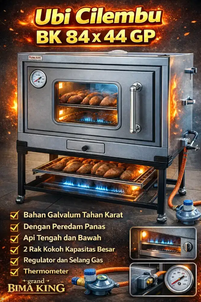 OVEN GAS UMBI CILEMBU BK 84 X 44 GP