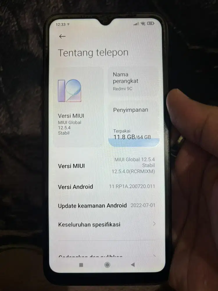 Xiaomi Redmi 9C 4/64GB hitam