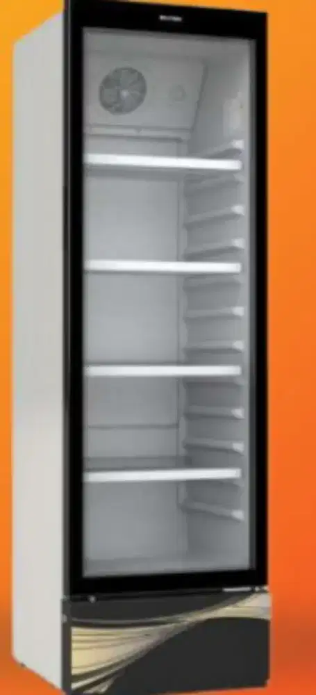 Showcase 
lemari pedigin minuman polytron 6 rak