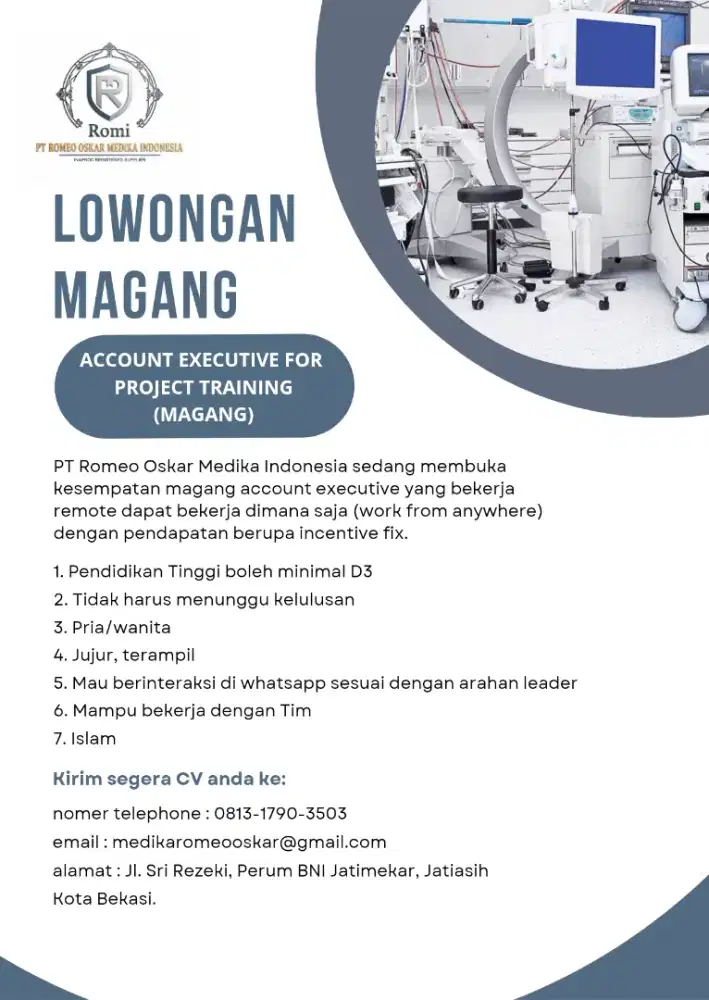 Freelance jual alat kesehatan