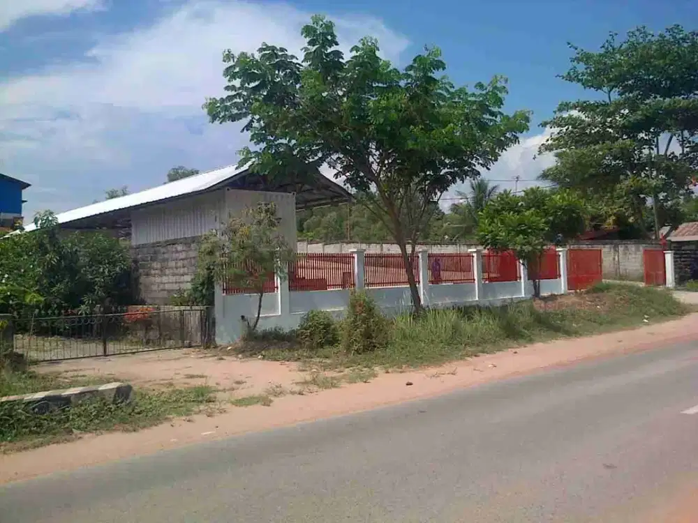 Tanah datar cantik sudah ada Bangunan Gudang di Lamaru balikpapan timur