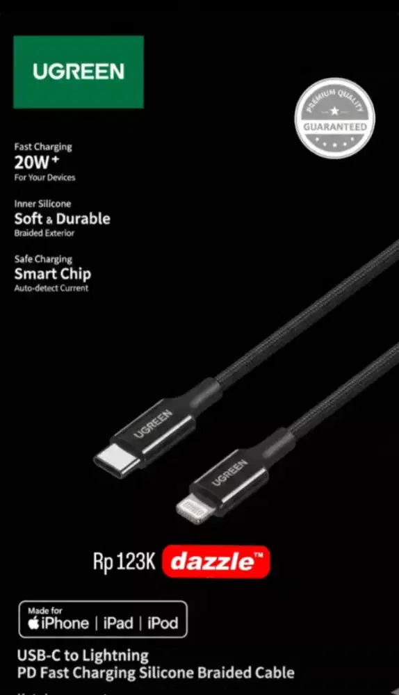 KD ugreen c to L black