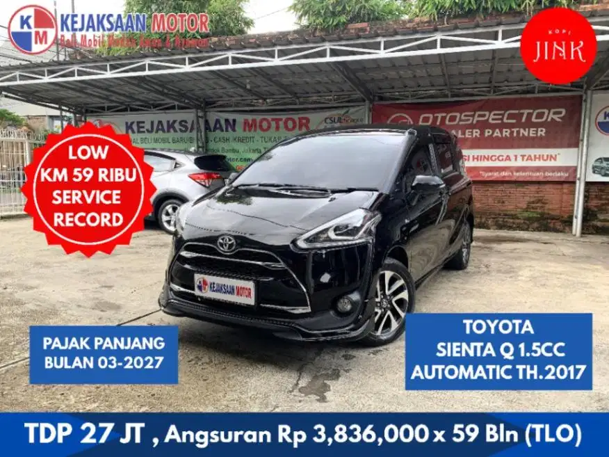Toyota Sienta Q 1.5cc Automatic Th.2017