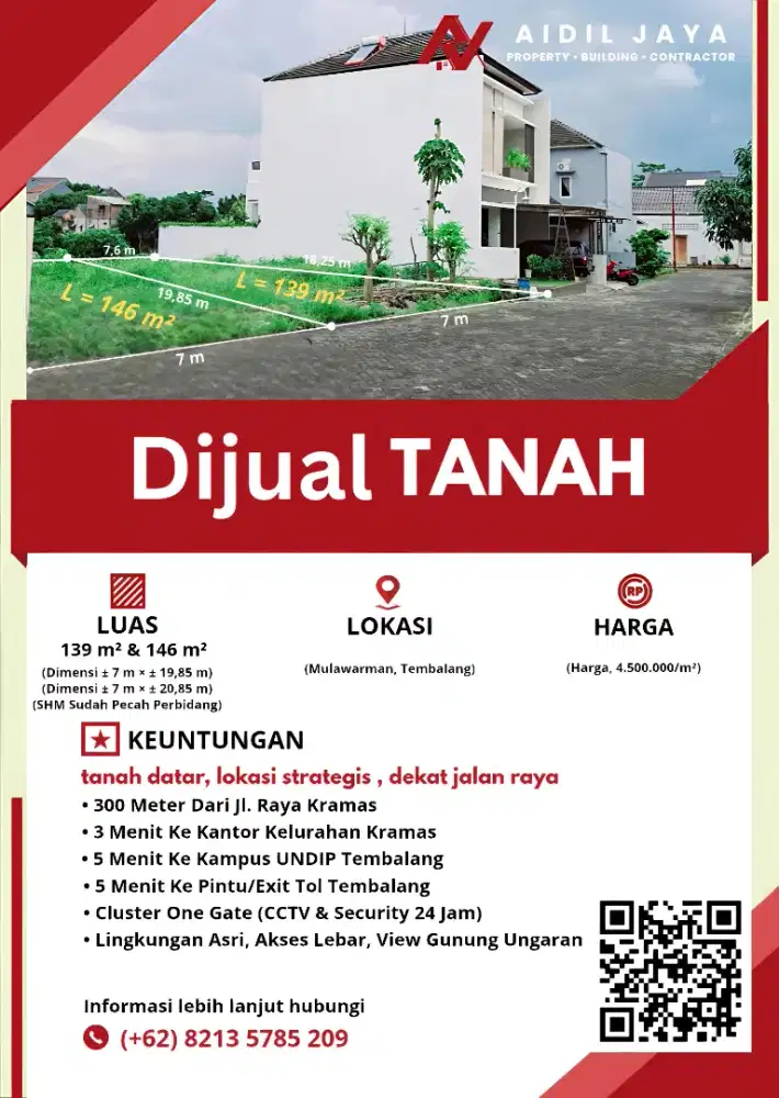 Kavling Perumahan Murah Dekat UNDIP