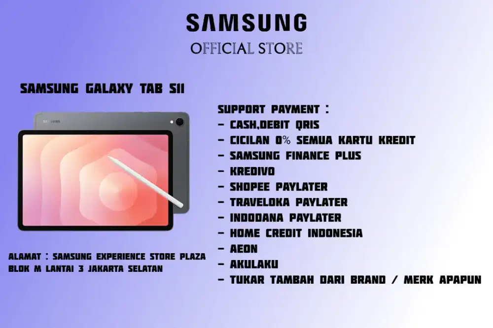 PROMO Samsung Galaxy Tab S11 Garansi 100% Resmi SEIN