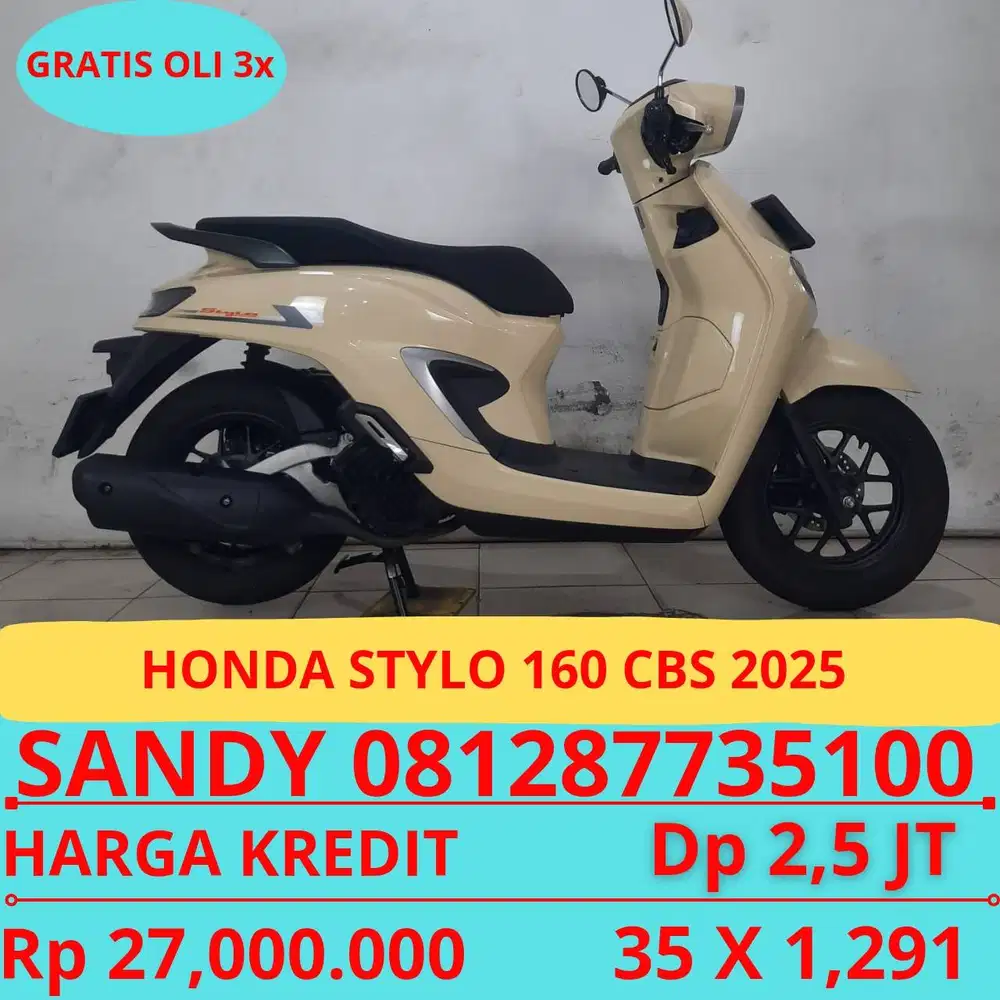 HONDA STYLO 160 CBS 2025 DP MURAH 2,5 JUTA GUYSS