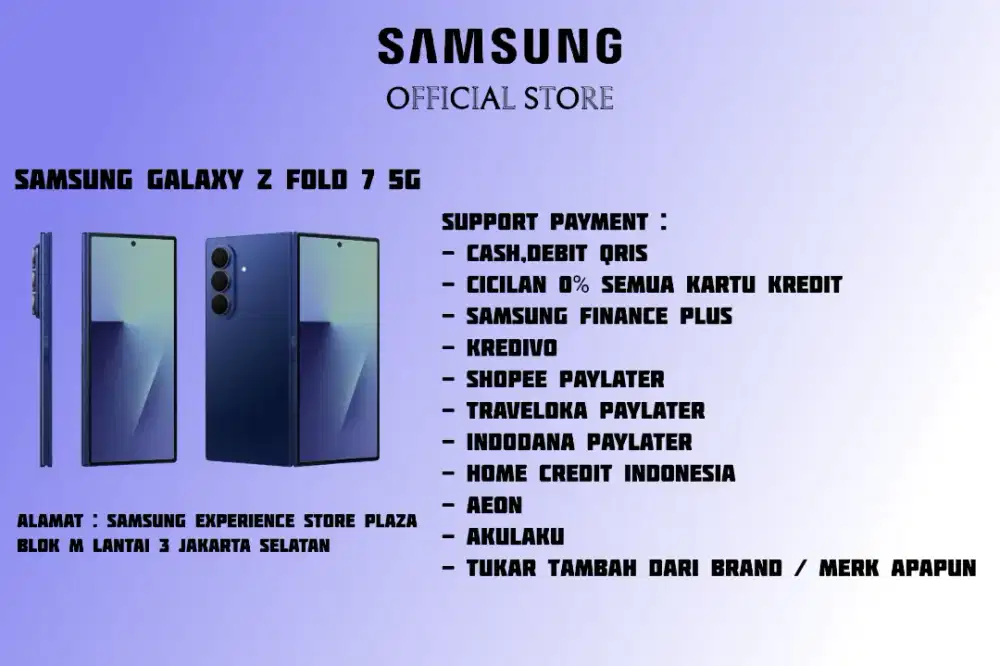PROMO Samsung Galaxy Z FOLD 7 5G Garansi 100% Resmi SEIN