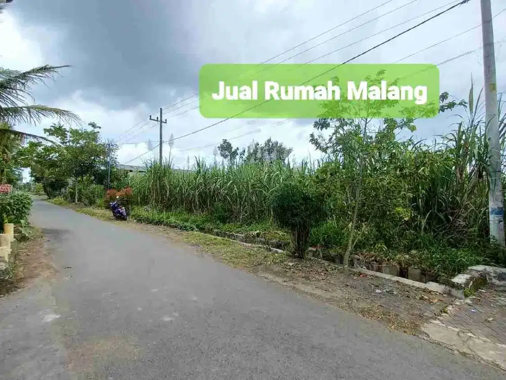 Dijual tanah luas di Bululawang Kab Malang luas 5000m SHM lebar depan 50+/- meter