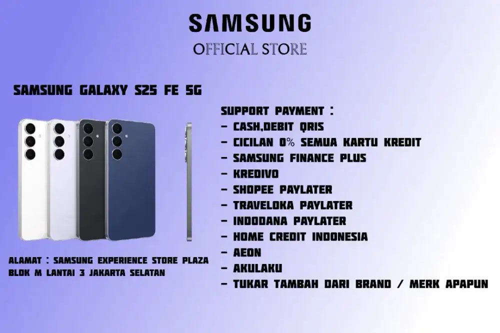 PROMO Samsung Galaxy S25 FE 5G Garansi 100% Resmi SEIN