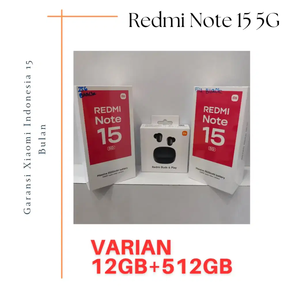Redmi Note 15 5G 512GB Garansi Resmi Indonesia