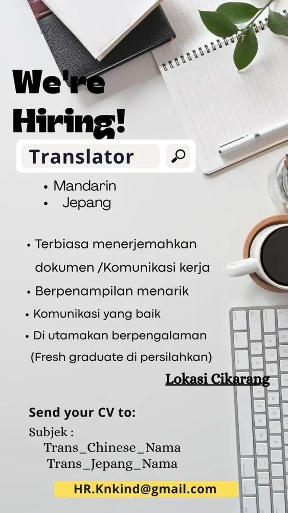 Translator mandarin & jepang