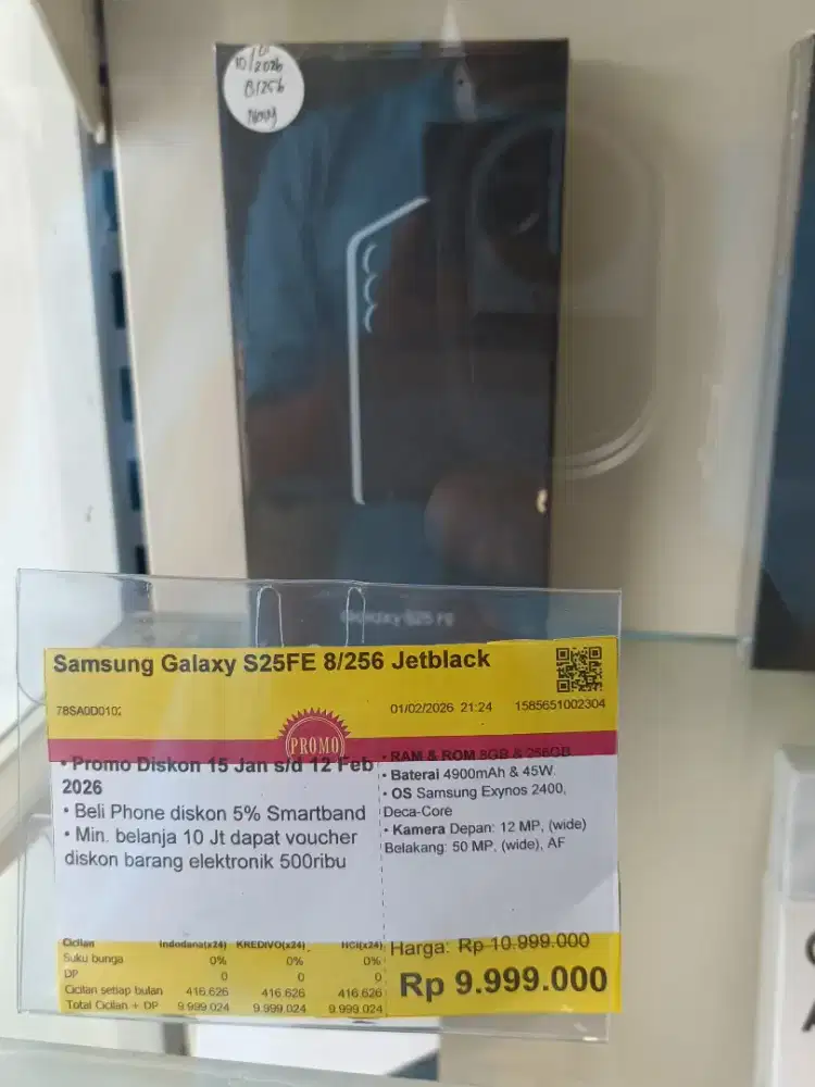 Kredit Kredivo Samsung Galaxy S25Fe Bunga 0 Tanpa Dp