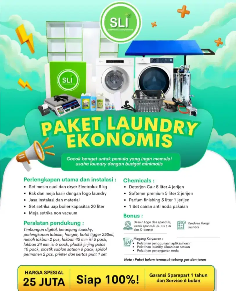 PAKET USAHA LAUNDRY HARGA SPESIAL