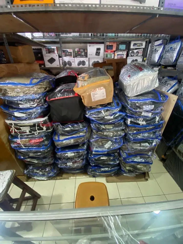 Sarung jok mobil,karpet dasar,towing dan audio mobil