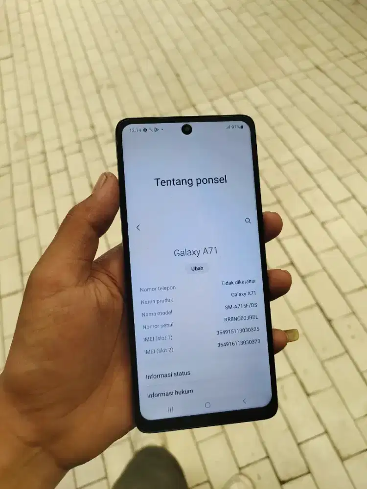 Samsung a71 ram 8/128 resmi sein