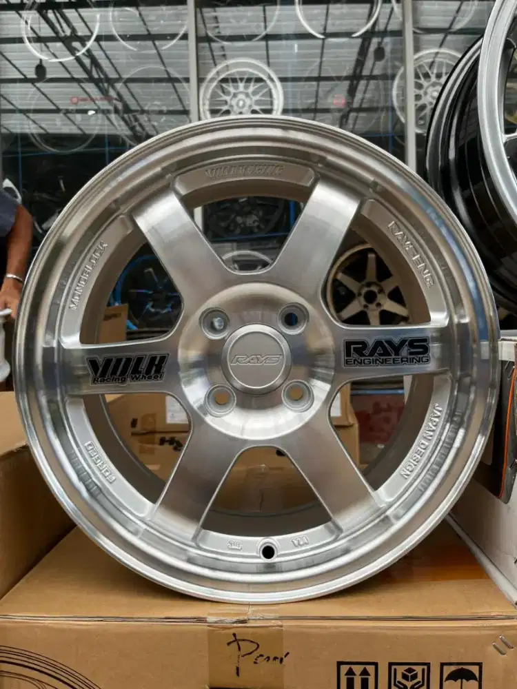 Velg te37 ring 15 lebar 6,5 pcd 4x100 ET 38 4pcs