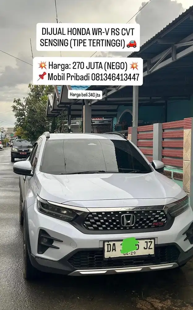 Dijual Mobil like New Honda Wrv RS Sensing Tipe tertinggi