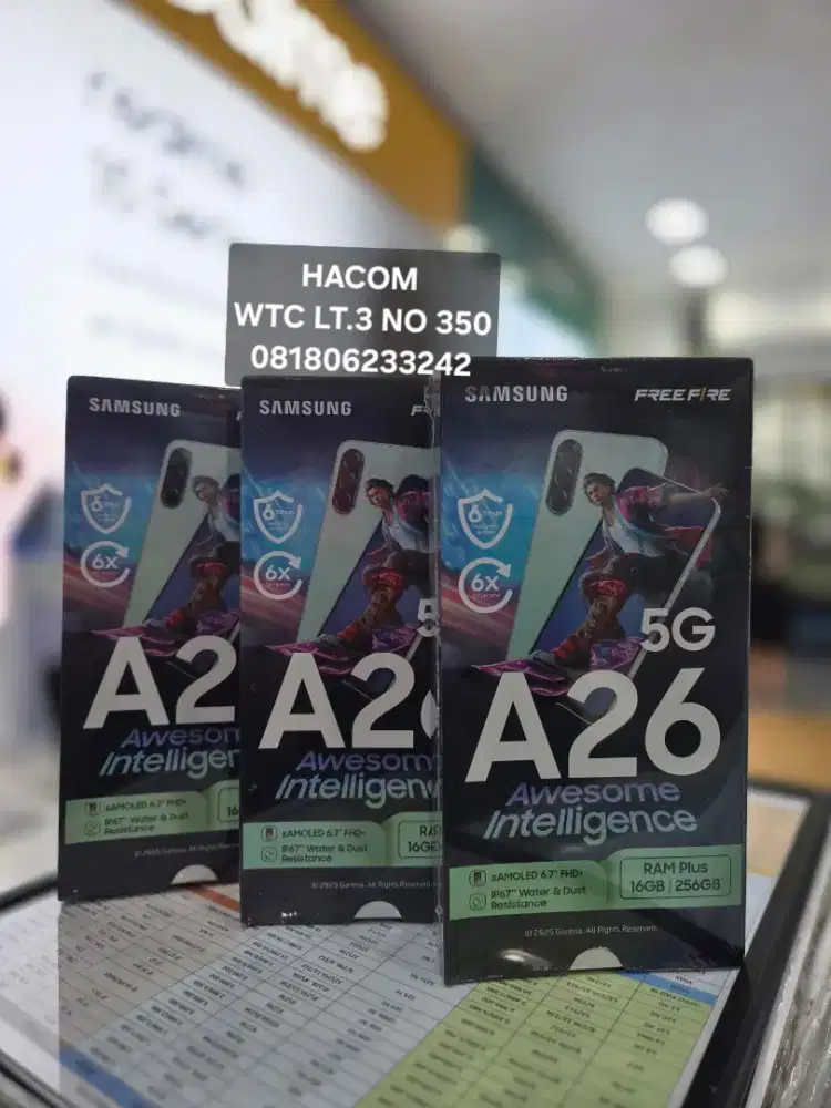 Samsung A26 5G 8+8/256 baru,bisa cicilan,bisa cod