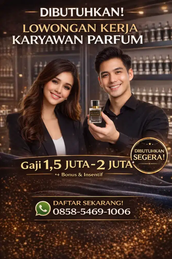 Lowongan pekerjaan di toko parfum