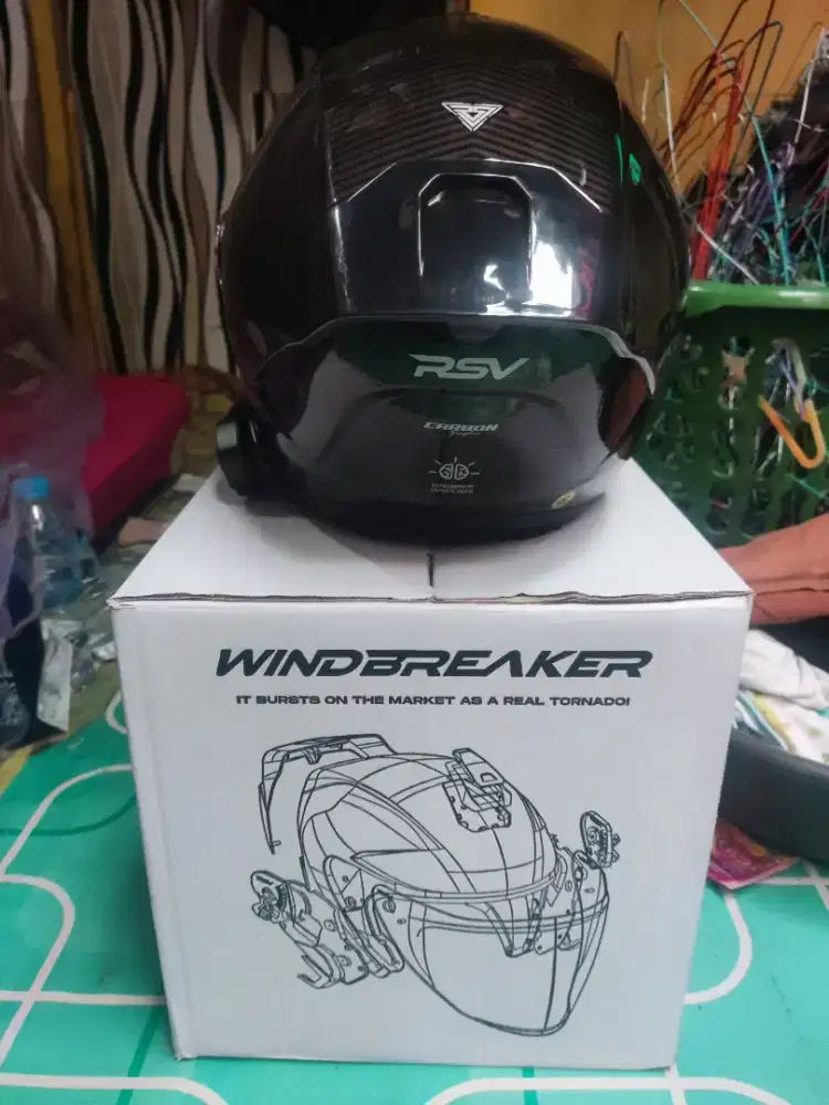 Jual helm rsv windbreeker dan intercom retouch x3 pro lengkap