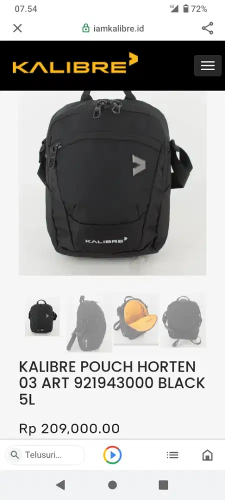 slingbag Kalibre dan Powerbank Kivee