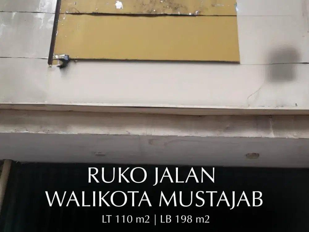 Disewakan ruko jalan walikota mustajab surabaya