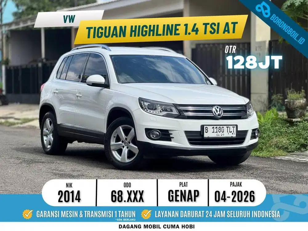 VW TIGUAN HIGHLINE 1.4 TSI 2014 SIAP PAKAI