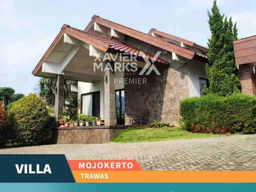 DIJUAL VILLA LUAS VIEW ISTIMEWA + KOLAM RENANG DI TRAWAS, PRIGEN