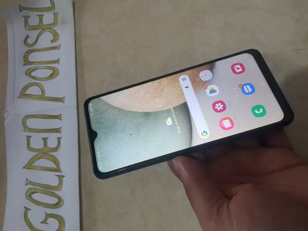 Galaxy A12 128Gb/Ram 6Gb.Perfect#Golden Ponsel