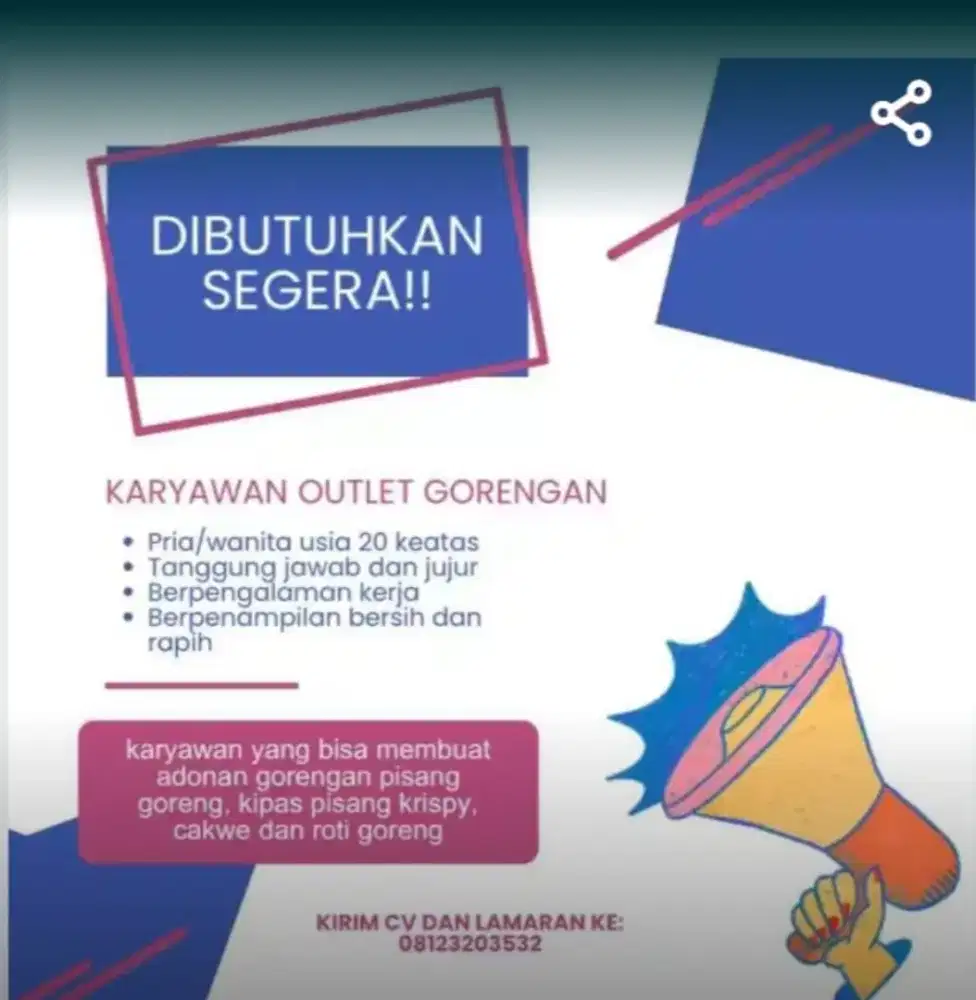 Lowongan penjaga stand