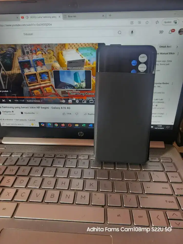 Smart View Wallet Cover Original Samsung A72 Black Kondisi 99% likenew