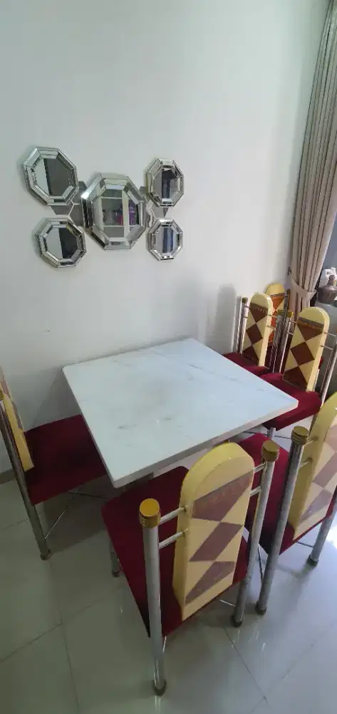 Meja Makan Full Marmer