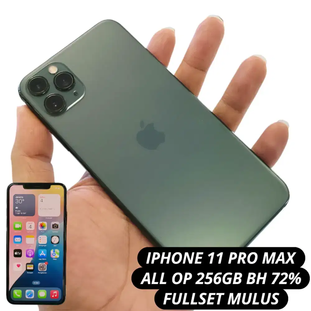 Iphone 11 pro max 256GB FULLSET MULUS ALL OP