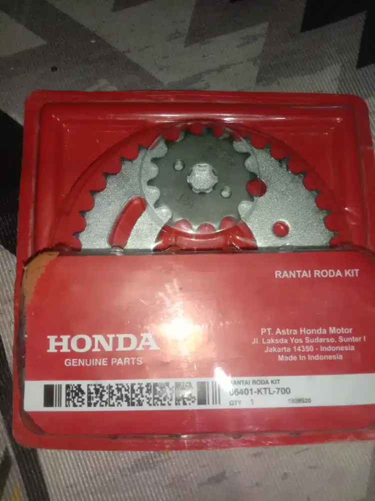 Jual Gear Set Rante Honda Ktl Untuk MTR. Supra x125,Supra Fit New pori