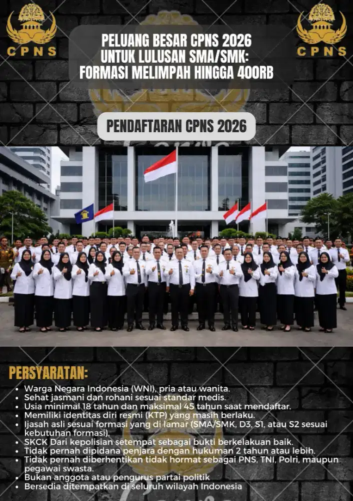 Lowongan kerja CPNS kemenkumham