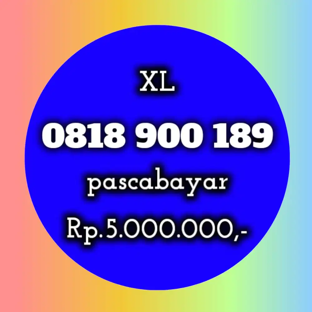 NOMOR CANTIK KOLEKSI XL 900 189